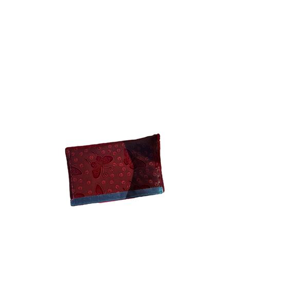 Wine Red Retro Small New In Pack Card Wallet ID Card Holder Never used Deadstock - Picture 14 of 15
